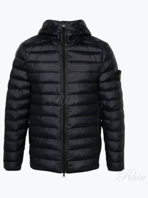 Loom Woven Chambers R Nylon Down TC Light Hoodie Down Jacket Midnight Blue - STONE ISLAND - BALAAN 2