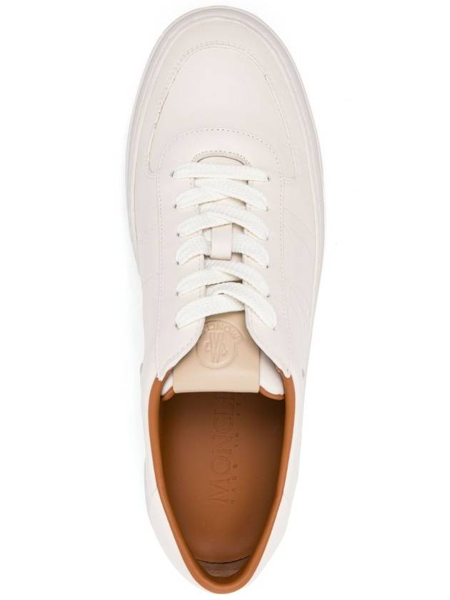 Leather Low Top Sneakers White - MONCLER - BALAAN 6