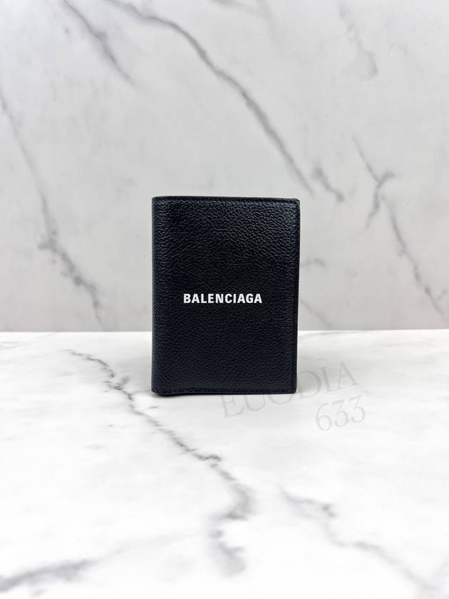 Cash Vertical Half Wallet Black - BALENCIAGA - BALAAN 3