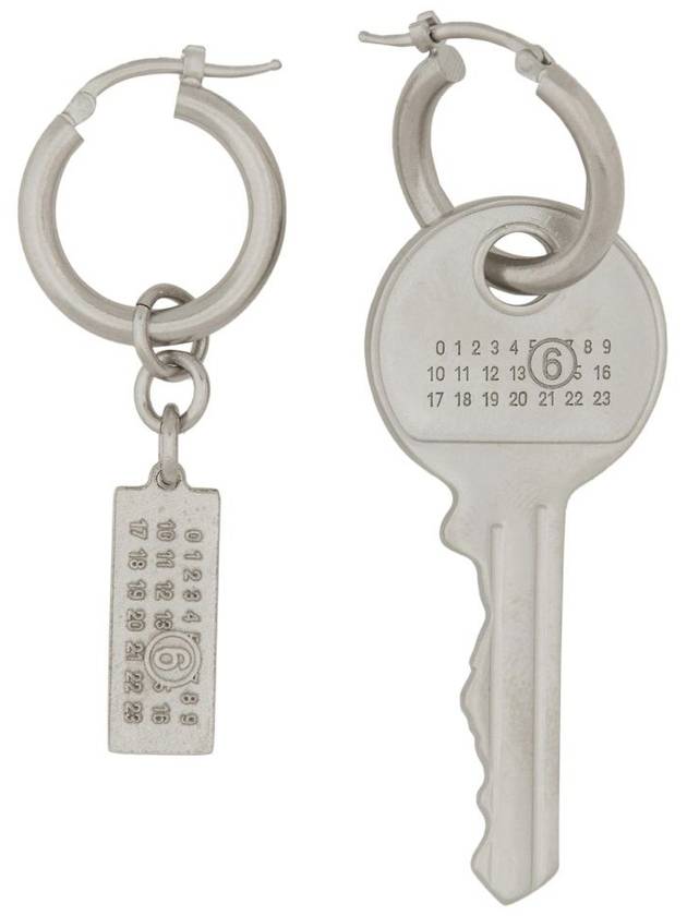 Mm6 Maison Margiela "Tag And Key" Earrings - MAISON MARGIELA - BALAAN 1