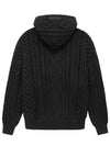 Essential Cable Knit Hooded Black Men - FEAR OF GOD ESSENTIALS - BALAAN 2