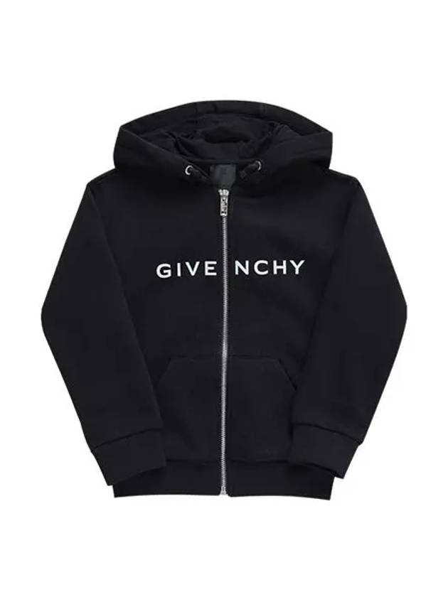 H15352 09B Architype Logo Print Junior Hooded Zip up - GIVENCHY - BALAAN 2