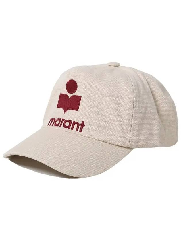 Tyron Logo Ball Cap Ecru - ISABEL MARANT - BALAAN 3