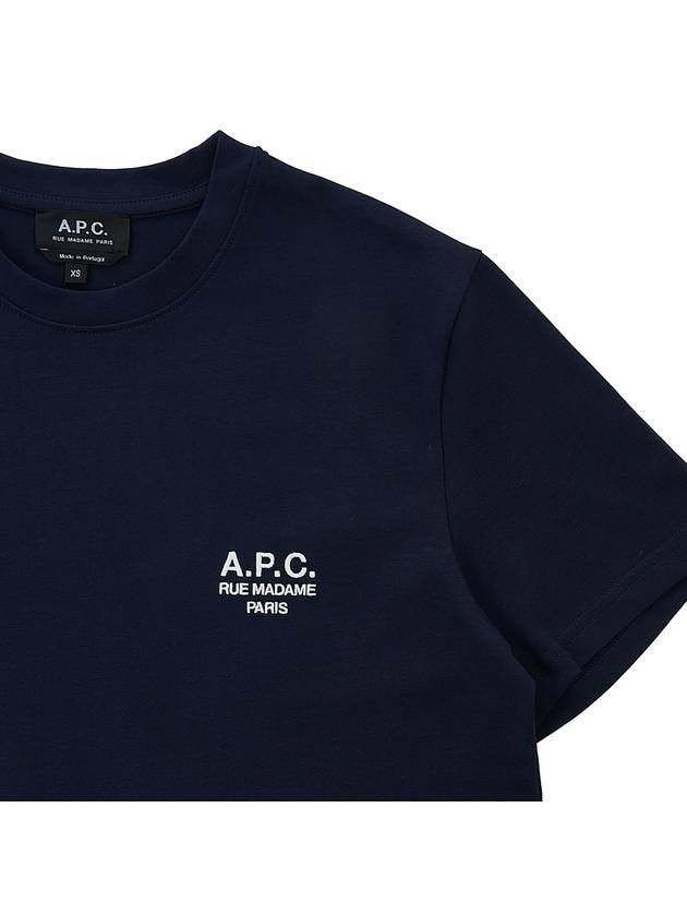 Raymond Short Sleeve T-shirt Navy - A.P.C. - BALAAN 5