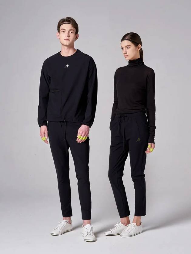 Pencil Track Pants Black - ATHPLATFORM - BALAAN 4