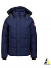 Wyndham Logo Patch Padding Navy - CANADA GOOSE - BALAAN 2