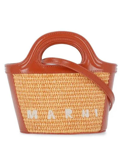 Rattan Micro Tropicalia Cross Bag Orange - MARNI - BALAAN 2