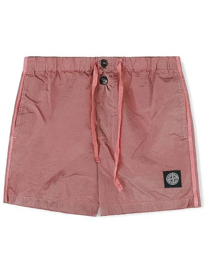 Wappen Patch Nylon Metal Swim Shorts Indie Pink - STONE ISLAND - BALAAN 2