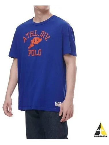 Classic Fit Jersey Graphic T Shirt Blue - POLO RALPH LAUREN - BALAAN 1