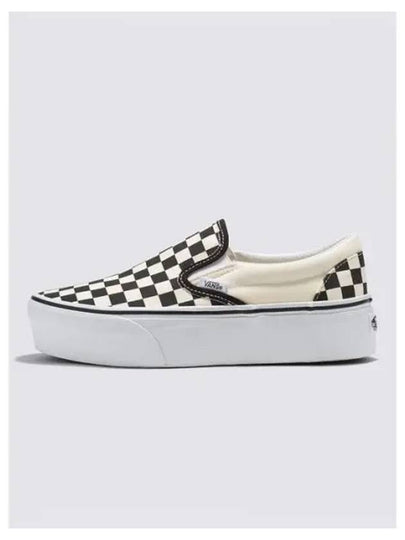 Classic Stackform Checkerboard Slip-On Black - VANS - BALAAN 2