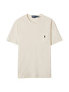 Embroidered Pony Logo Classic Fit Short Sleeve T-Shirt Ivory - POLO RALPH LAUREN - BALAAN 1