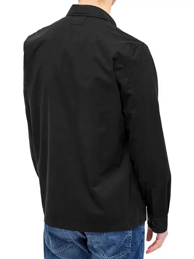 Lens Garment Dye Over Long Sleeve Shirt Black - CP COMPANY - BALAAN 5