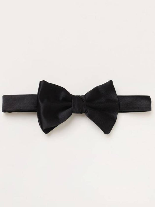 Men's Silk Bow Tie Black - EMPORIO ARMANI - BALAAN 2