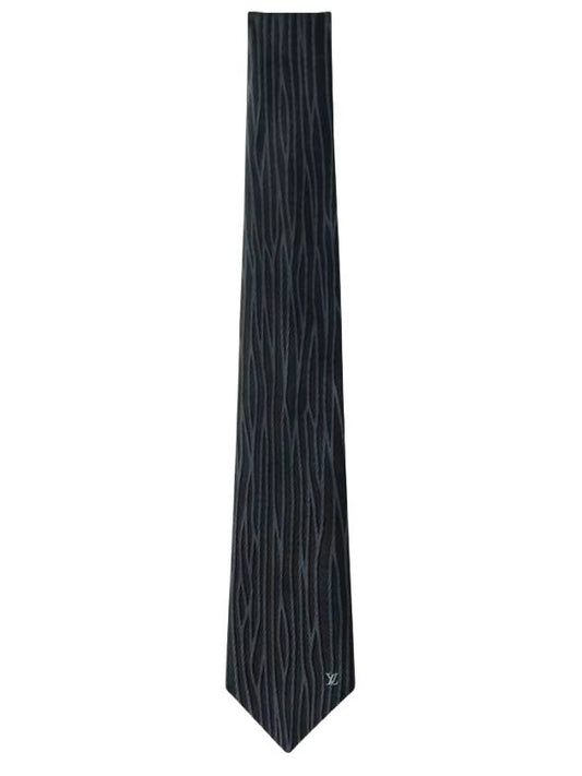 Oversized Epi Tie Black - LOUIS VUITTON - BALAAN 1