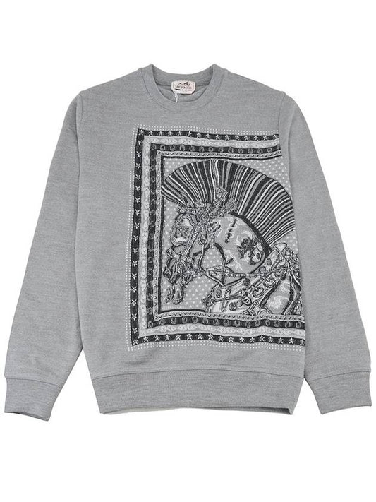 Bandana Knit Men s Sweatshirt - HERMES - BALAAN 1