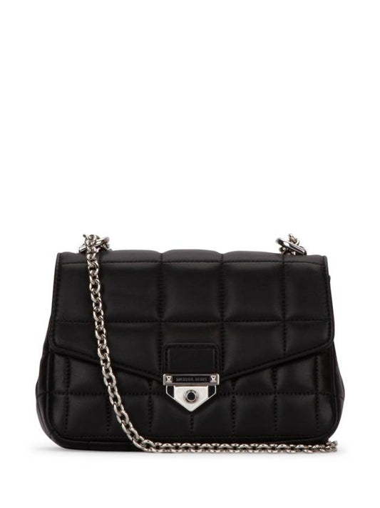 Soho Small Quilted Leather Shoulder Bag Black - MICHAEL KORS - BALAAN.