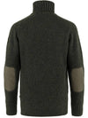 Men's Ovik Roller Neck Sweater Dark Olive - FJALL RAVEN - BALAAN 3