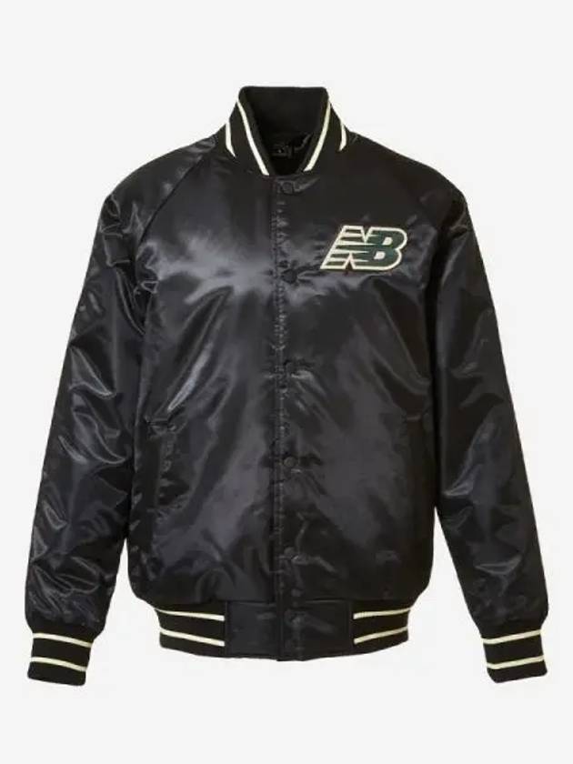 Athletic Satin Jacket 19 Black - NEW BALANCE - BALAAN 1