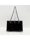 Black enamel 6th Division CC logo vintage chain square shoulder bag tote 4VCHB20521 - CHANEL - BALAAN 2