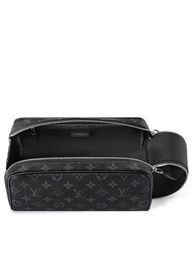 Dopp Kit Monogram Eclipse Pouch Bag Black - LOUIS VUITTON - BALAAN 5