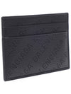 Logo Perforated Cash Card Holder Black - BALENCIAGA - BALAAN 4