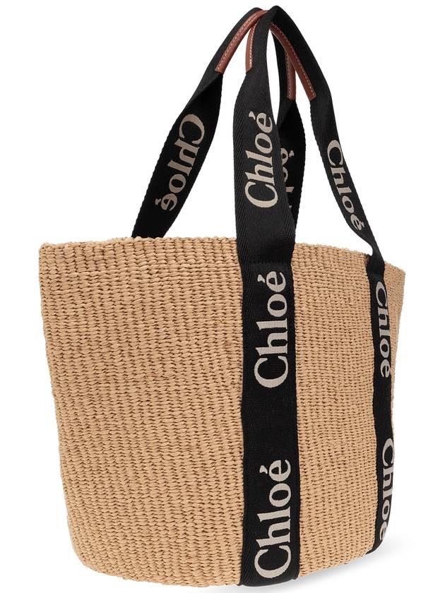 Woody Large Basket Tote Bag Beige - CHLOE - BALAAN 5