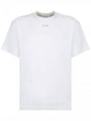 Logo Print Short Sleeve T-Shirt White - CALVIN KLEIN - BALAAN 3