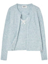 Lace detail top cardigan set Light blue - THE GREEN LAB - BALAAN 7