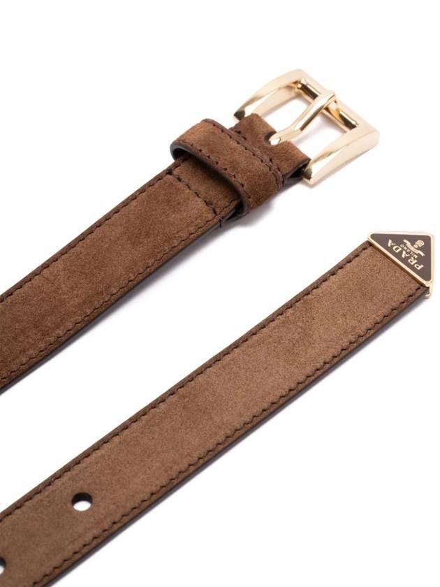 suede belt brown - PRADA - BALAAN 4