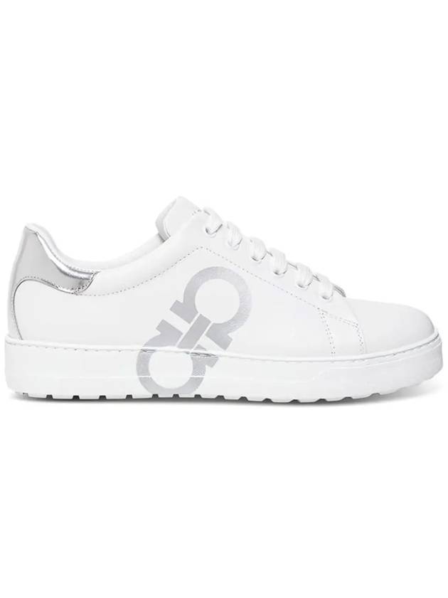 Gancini Low Top Sneakers White - SALVATORE FERRAGAMO - BALAAN 2