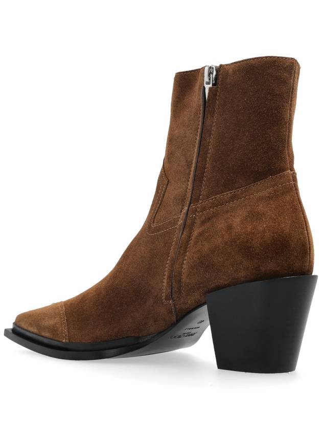 Jimmy Choo Suede Heeled Ankle Boots Cece AB, Women's, Brown - JIMMY CHOO - BALAAN 5