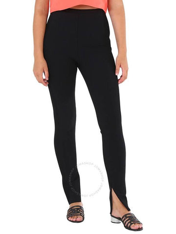 Roberto Cavalli Ladies Black Zip-Detail Leggings, Brand Size 42 (US Size 8) - ROBERTO CAVALLI - BALAAN 1