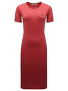 Women's ORB Knit Blend Short Dress Coral Red - VIVIENNE WESTWOOD - BALAAN 2