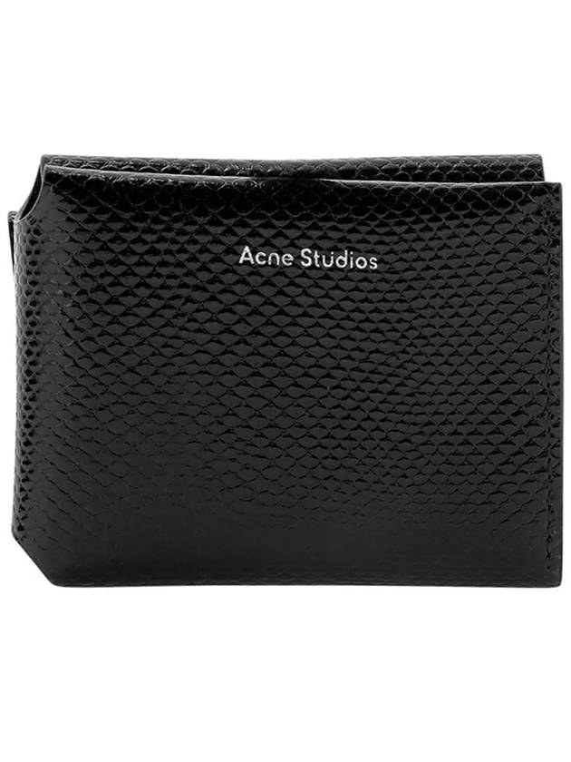 Logo Crocodile Half Wallet Black - ACNE STUDIOS - BALAAN 3