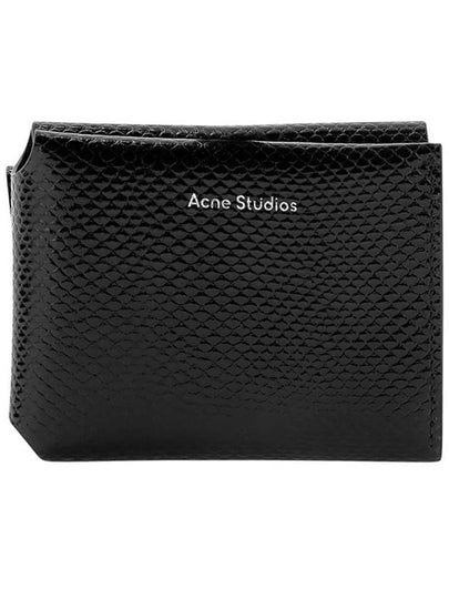 Logo Crocodile Half Wallet Black - ACNE STUDIOS - BALAAN 2