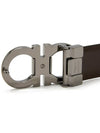 Double Gancini Reversible Leather Belt Black Auburn - SALVATORE FERRAGAMO - BALAAN 6