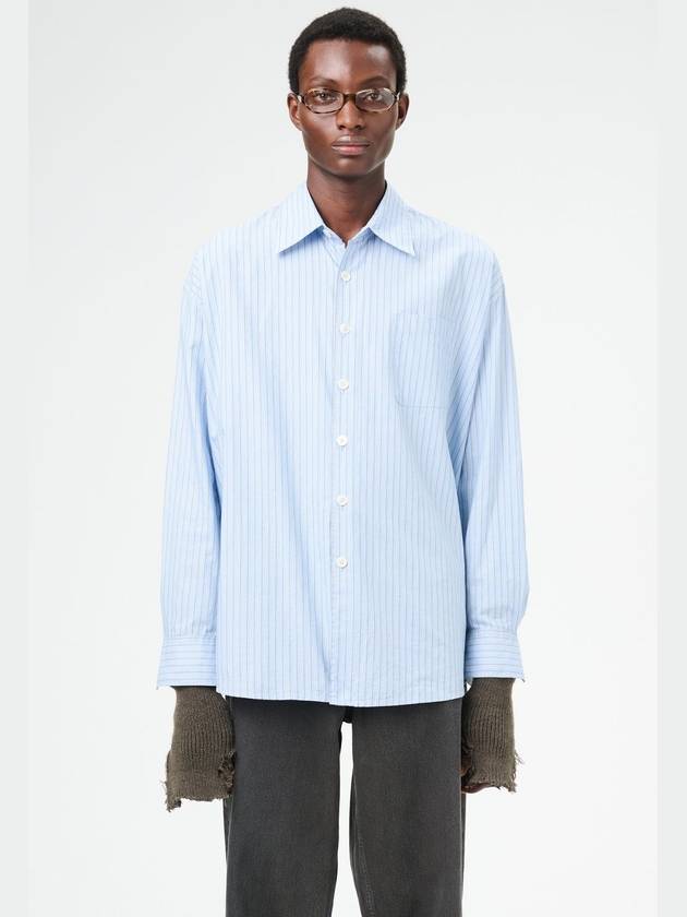 Big Daddy Stripe Long Sleeve Shirt Blue - OUR LEGACY - BALAAN 2