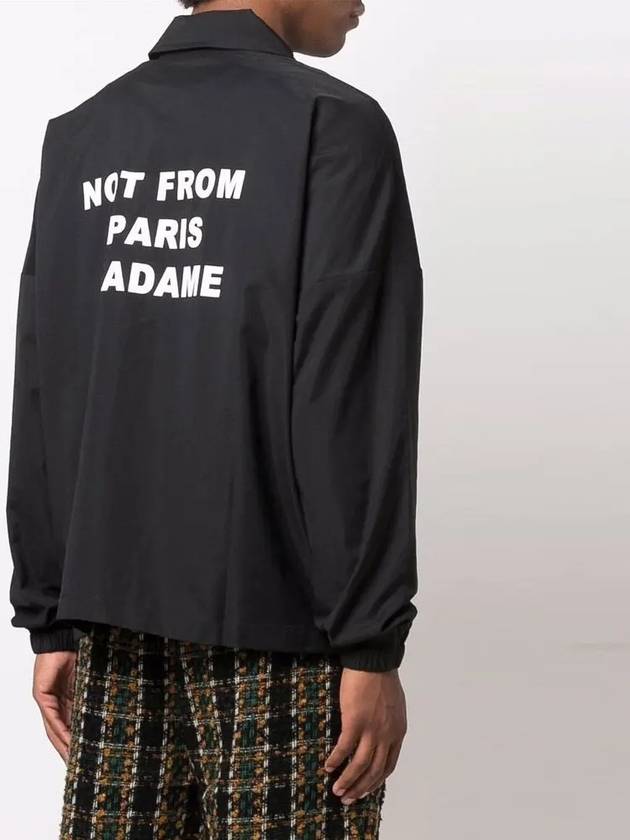 logo slogan print jacket black PERMJT008 BLACK - DROLE DE MONSIEUR - BALAAN 3