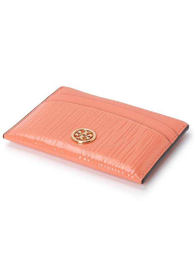 Robinson Leather Card Wallet Coral - TORY BURCH - BALAAN 4