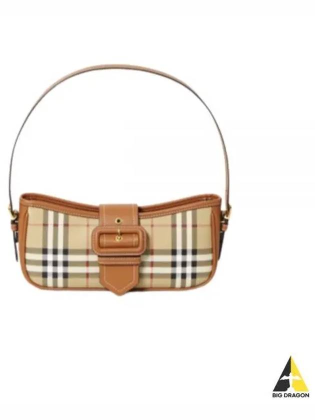 Buckle Strap Check Sling Shoulder Bag Beige - BURBERRY - BALAAN 2