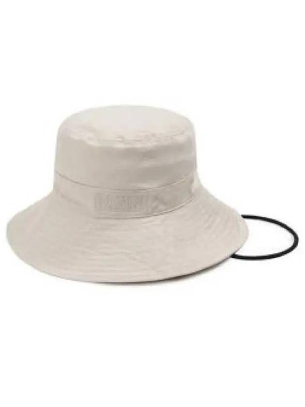 Embroidered Logo Denim Bucket Hat Ivory - GANNI - BALAAN 2