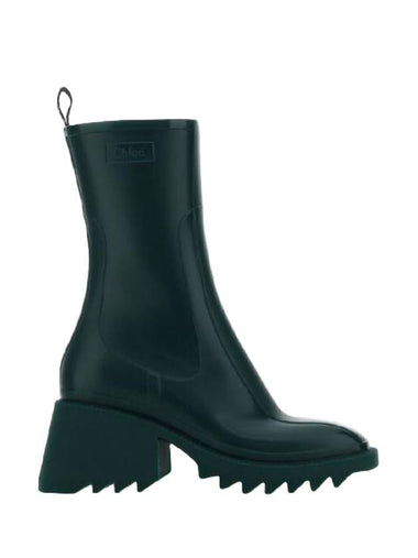 Betty Chunky Sole Rain Boots Green - CHLOE - BALAAN 1