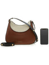 Two-Tone Milano Leather Small Shoulder Bag Brown - MARNI - BALAAN 8