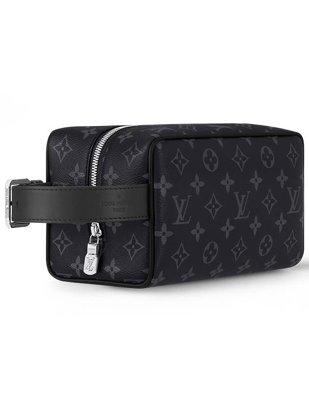 Trousse Toilette Locker Dopp Kit Monogram Eclipse Pouch Bag Black - LOUIS VUITTON - BALAAN 4