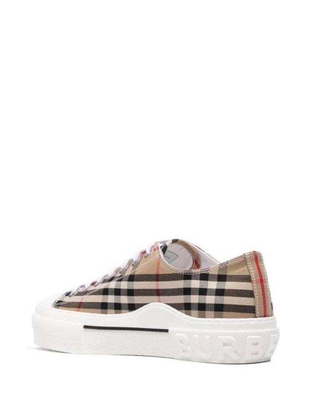 Vintage Check Cotton Sneakers Archive Beige - BURBERRY - BALAAN 5