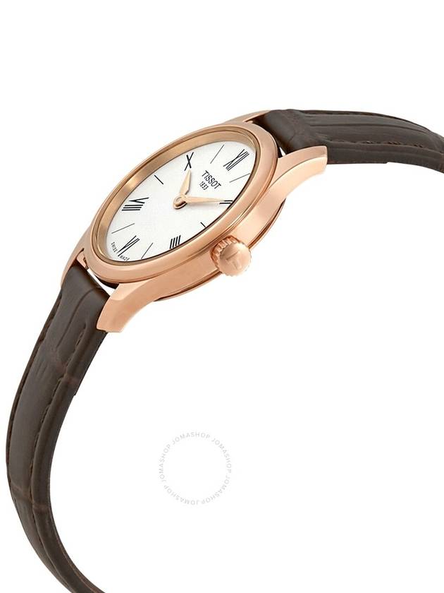 Tissot Tradition Thin White Dial Ladies Leather Watch T0630093601800 - TISSOT - BALAAN 2