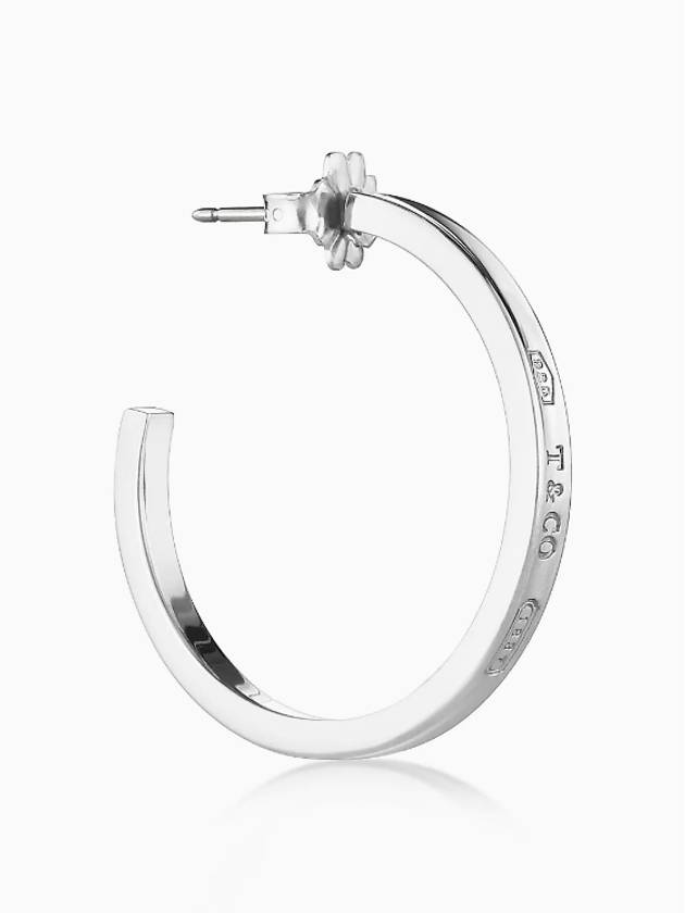 1837 Hoop Earrings Medium Silver - TIFFANY & CO. - BALAAN 4