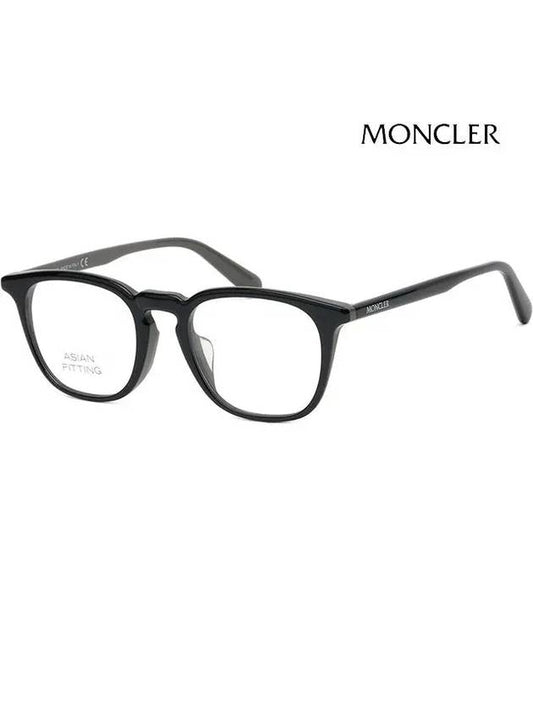 Glasses frame ML5151F 001 square horn rim Asian fit - MONCLER - BALAAN 1