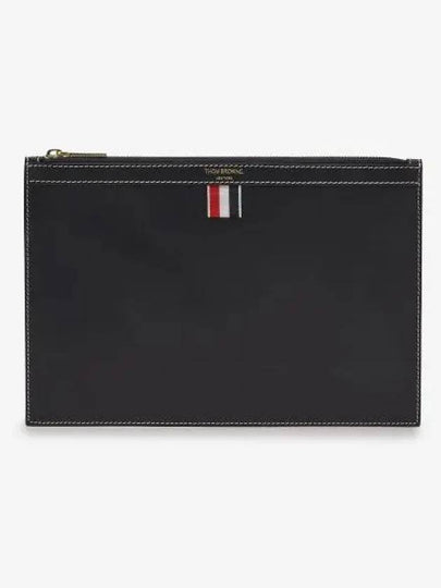 4 Bar Tab Document Clutch Bag Navy - THOM BROWNE - BALAAN 2