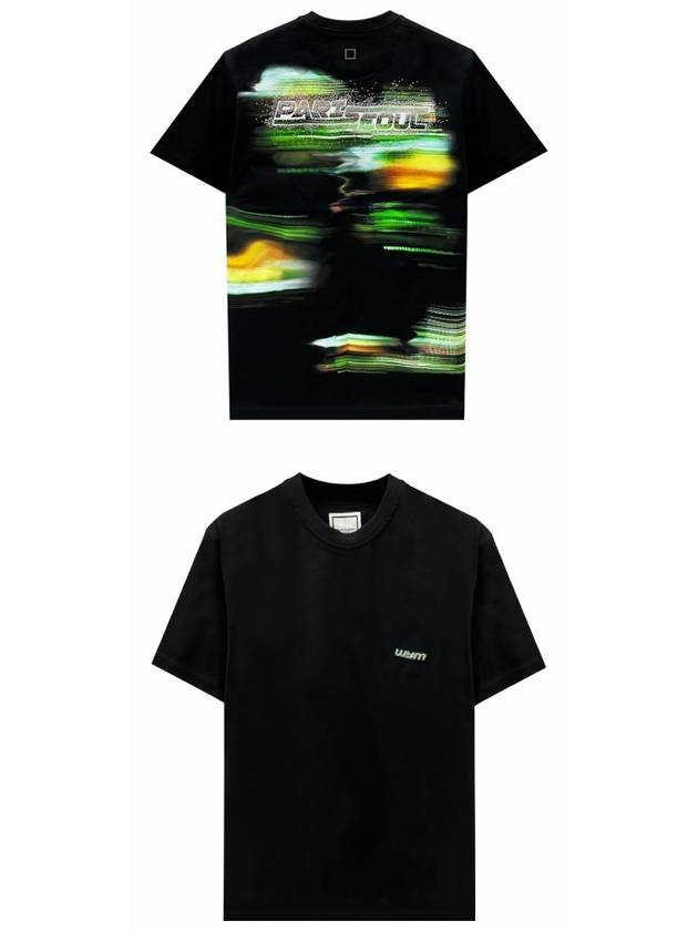 Logo Light Graphic Short Sleeve T Shirt Black Men s W243TS03708B TJ - WOOYOUNGMI - BALAAN 4